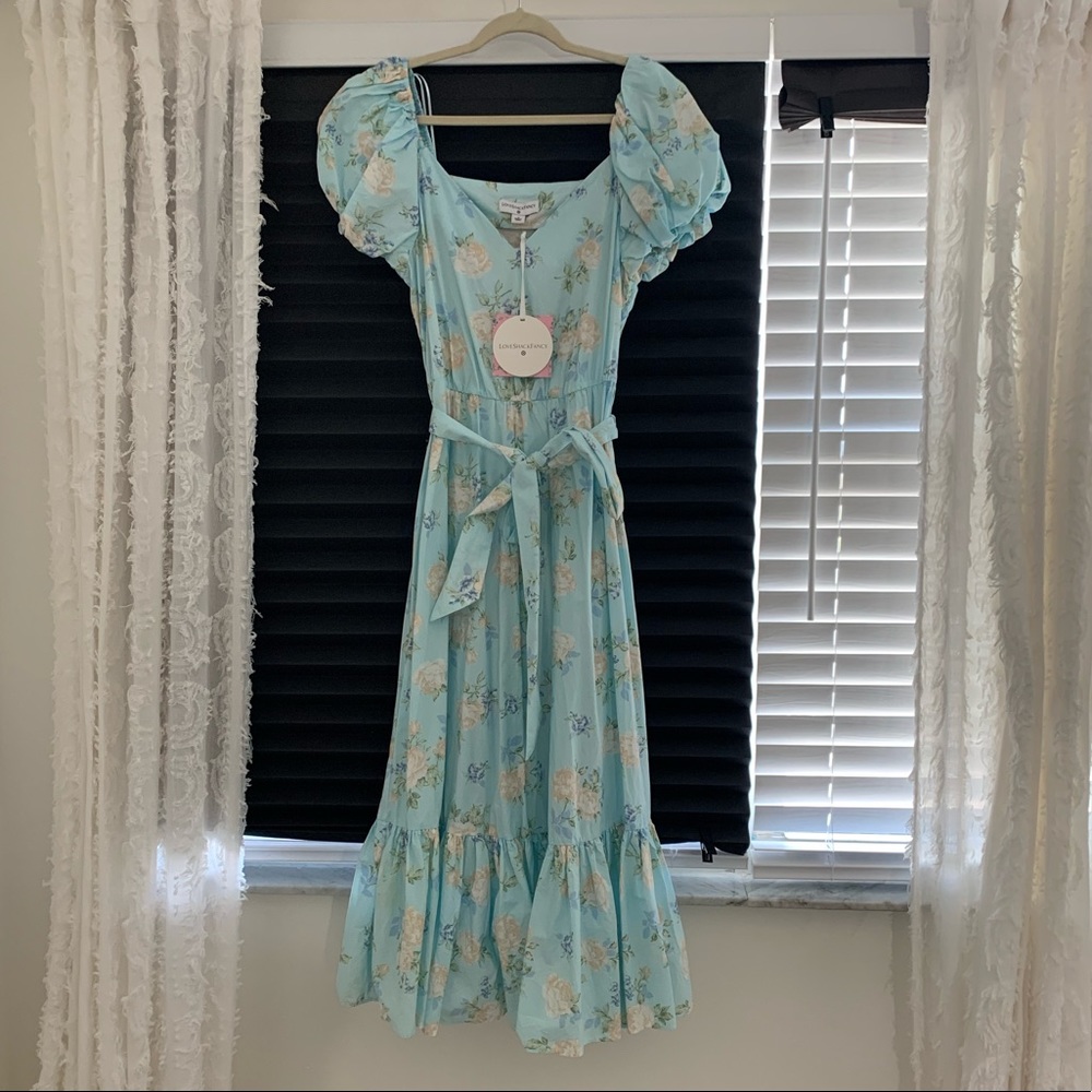 LoveShackFancy Floral Puff Dress